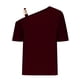 thumbnail image 4 of Fiudx Ropa de Mujer Blusas Informales con Cuello Liso y Pantalón Corto para Mujer, Blusas con Cuello Oblicuo, 4 of 5