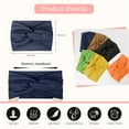 thumbnail image 2 of 7'' Wide Headbands for Women, Extra Large Turban Headband Boho Hairband Cloth Thick Head Bands Hair Accessories, 6 Pack, 2 of 12