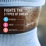 Secret Clinical 100HR Antiperspirant Deodorant, Invisible Solid, Stress Response, 1.6 oz