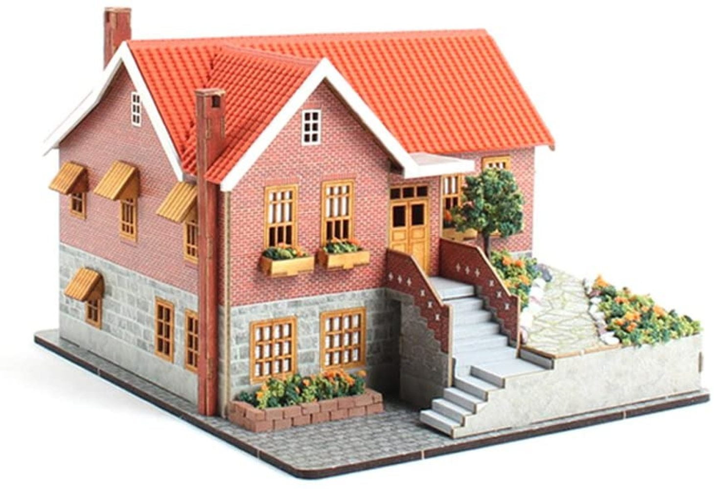 youngmodeler Wooden model kit Country house 
