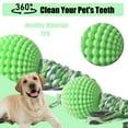 thumbnail image 4 of Dog Chew Toys for Aggressive Chewers, Likaty Indestructible Rope Dog Ball Toy Puppy Chew Teething Toys for Large Medium Small Dogs,Green, 4 of 7