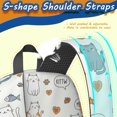 thumbnail image 5 of Cat and Dog Paw Print White Pattern 17" Waterproof Oxford School Backpacks for Teens, S-Shape Padded Straps, for School, Travel, Hiking, Camping, 5 of 5