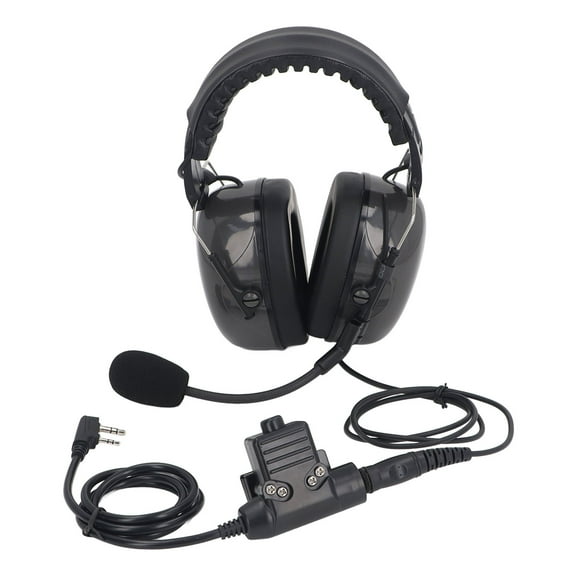 Military Headset, Two Way Radio Headphones Foldable Noise Cancelling with Push To Talk for RT22 RT21 RT68
