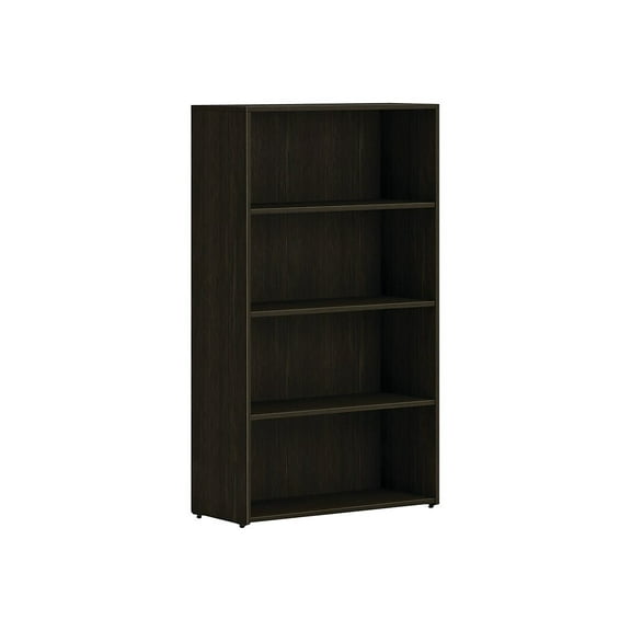 HON Mod 4-Shelf 53"H Bookcase Java Oak LBC3013B4LJ1