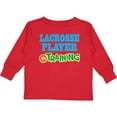 thumbnail image 3 of Inktastic Lacrosse Player in training Boys or Girls Long Sleeve Toddler T-Shirt, 3 of 5