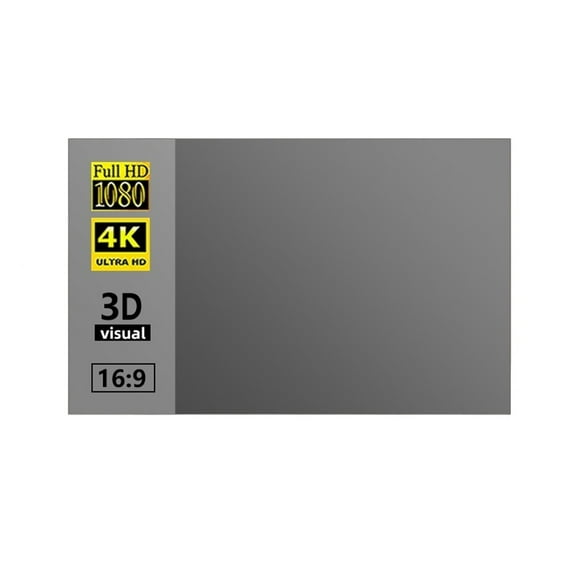 Easy To Assemble Portable Home High Definition Curtain Type Projection Screen 84 100 120 Inches For Travel Office Home Theater Church ,Easy to Use