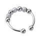 thumbnail image 1 of Anillos para la ansiedad para hombres y mujeres, anillos abiertos con cuentas, anillos para aliviar el estrés, joyas para la ansiedad y el estrés., 1 of 2