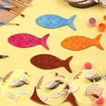 thumbnail image 3 of Recortes de madera con forma de pez Gerrii para Navidad, manualidades, 72 piezas, 3 of 7