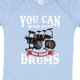 thumbnail image 4 of Inktastic Drummer Funny Too Many Drums Music Joke Boys or Girls Baby Bodysuit, 4 of 5