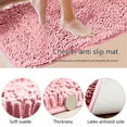 aoksee Bathroom Rugs, Chenille Bathroom Rug Mat, Extra Soft And