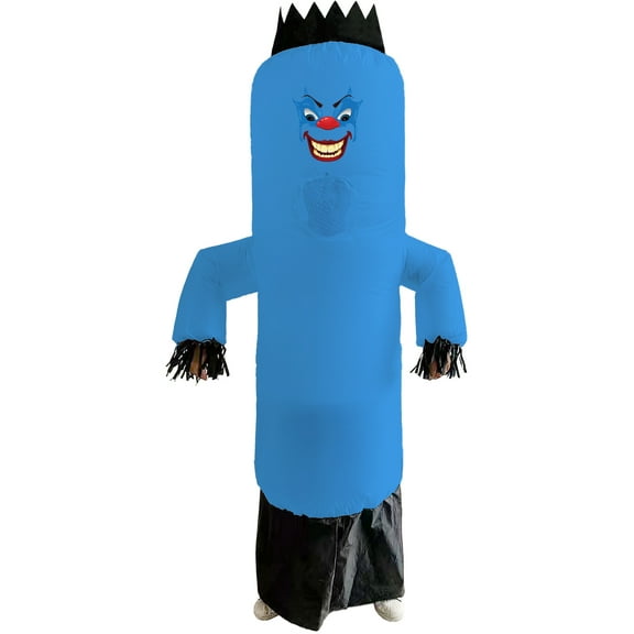 Adult's Blue Inflatable Create A Face Air Dancer Costume