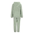 thumbnail image 5 of Women's Solid Color Hooded Long Sleeved Pocket Casual Pantsuit Women Summer Pants, 5 of 5