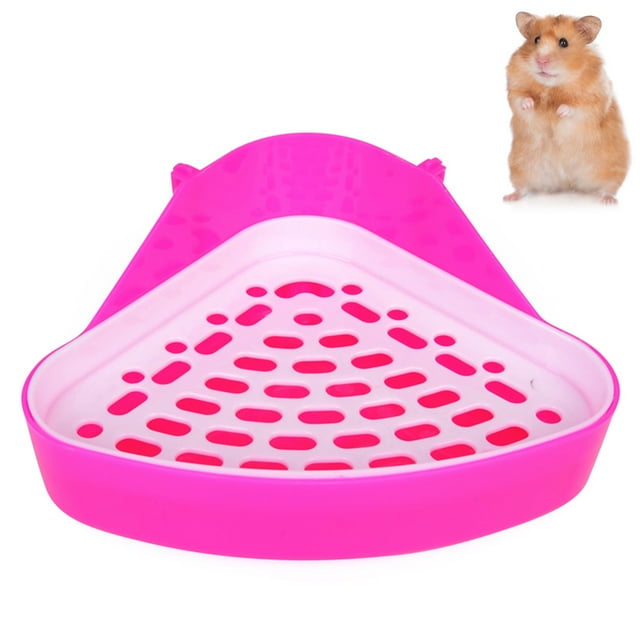 Toilette pour Animaux Portable Toilette d'Entraînement pour Animaux Toilette pour Rats Petite Toilette pour Animaux Triangle