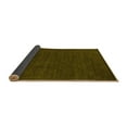 thumbnail image 2 of Ahgly Company Indoor Square Solid Yellow Modern Area Rugs, 3' Square, 2 of 4