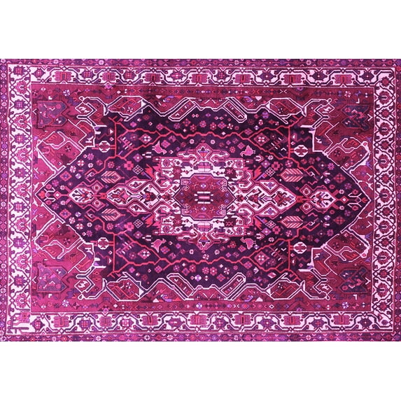 Ahgly Company Indoor Rectangle Persian Pink Traditional Area Rugs, 8' x 12'