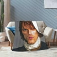 thumbnail image 5 of Sam Heughan Blanket Soft Warm Fleece Blanket for Sofa Office Car Camping Yoga Travel Throw Blankets 50"X40", 5 of 6
