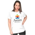 thumbnail image 3 of Autism Puzzle Piece Think Different Womens Slim Fit Graphic Tee Brisco Brands M, 3 of 5