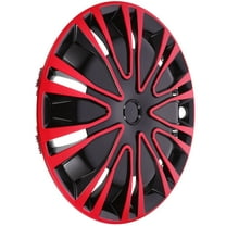 Raindrops 1Set Rim Caps Circular Red Black for Car Wheel Decor