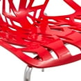 thumbnail image 7 of LeisureMod Modern Asbury Dining Side Chair With Chromed Legs in Red Set of 2, 7 of 7