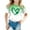 Green, variant on Girls Boys St. Patrick's Day T-Shirt Clover Shamrock Printing Round Neck Short Sleeve Shirts For Kids Unisex Irish Graphic Tees Green 10-11 Years