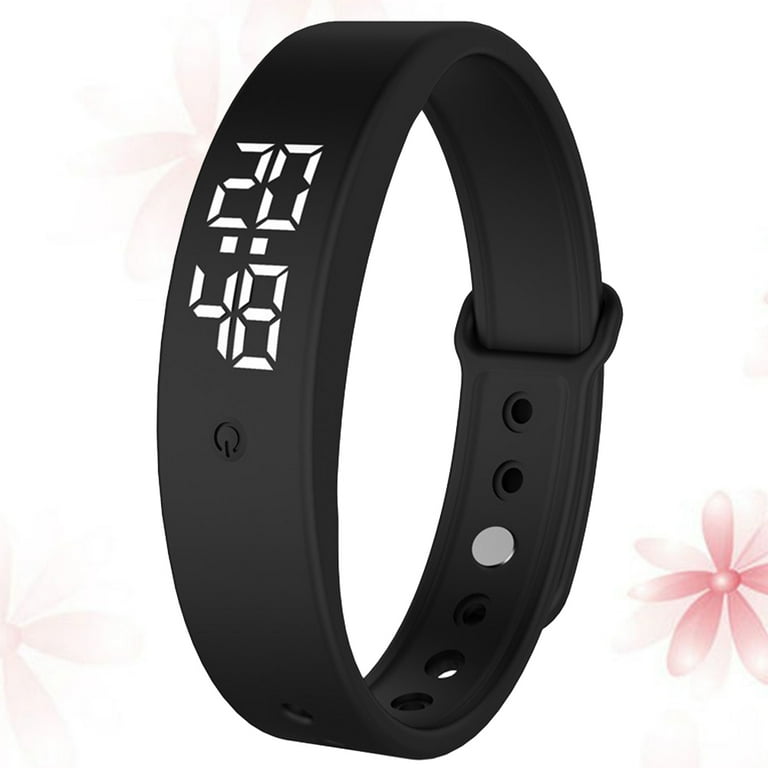 Smart Wristband 24 Hoursbody Temperature Monitor Temperature Measurement Wristband Fitness Bracelet with Vibration Alarm Black