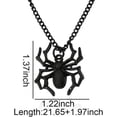 thumbnail image 2 of Halloween Costume Accessory for Women Men Spider Pendant Necklace for Female Male Goth Necklaces for halloween costumes Decorations, 2 of 16