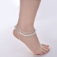 thumbnail image 3 of Soumake Vintage Women Rhinestone Bell Tassel Anklet Foot Chain Bracelet Jewelry Gift, 3 of 8