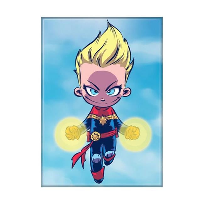 Captain Marvel Movie 110807 Captain Marvel Movie Scottie Young Ms Marvel  Magnet 