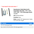 thumbnail image 2 of Speedometer Cable Make Up Kit - Compatible with 1966 - 1971, 1973 - 1975, 1998 - 1999 Volkswagen Beetle 1.6L H4 1967 1968 1969 1970 1974, 2 of 2