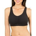 thumbnail image 4 of Fruit of the Loom Women's Shirred Front Sport Bra with Removable Bra Pads, Style FT438, 2-Pack, 4 of 6