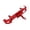 red, variant on Dualoai 1/12 RC Rear Bumper Easy to Install with Trailer Hitch for 300 DIY Accessory black