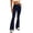 Navy, variant on SYwaren Women's Flare Yoga Pants Butt Lifting Solid Color Quick Dry Fitted Workout Athletic Leggings
