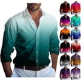 thumbnail image 2 of Camisa casual para hombre serie rojo blanco negro nuevo diseñador ropa casual suave cómoda moda otoño e invierno S-5XL, 2 of 5