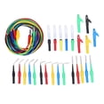 thumbnail image 1 of Kit de cables de prueba de conector banana, buena conductividad, sondas traseras de 90°, 135°, 180°, kit de conector banana de 4 mm para pruebas de diagnóstico de automóviles, 1 of 8