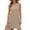 Grey-Khaki, variant on Fantaslook Tank Dresses for Women Crewneck Sleeveless Mini Sundresses Casual Summer Split Dress