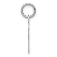 thumbnail image 2 of Auriga Fine Jewelry 14K White Gold Heart Disc Charm (L- 19 mm, W-17 mm) for Women, 2 of 5
