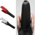 thumbnail image 3 of Happydeer Straight Hair Comb Premium Bristles Anti-static Double Sided Ergonomic Handle Heat-Resistant Hairdressing Tool ABS Professional Hairdressing Straightener Comb Clamp for Home, 3 of 13