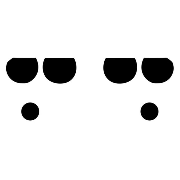 Rvinyl Headlight Protection Film Covers Compatible with Dodge Challenger 2008-2014 - Blackout Smoke