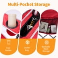 thumbnail image 2 of ACCVER 500 LBS Capacity Oversized Camping Chair - Heavy Duty Folding Chair, Cup Holder, Storage Pocket & Built-in Cooler Bag, Portable Steel Frame for Lawn, Beach, Tailgating - Red & Grey, 2 of 4