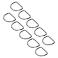 thumbnail image 3 of Hardware Anneau à Boucle en D, Anneau en D en Acier Inoxydable 316 Robuste Sans Joint pour Soudage 10 Pcs Pièces de Réparation Résistance à la Corrosion pour Kayak, 3 of 8