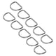 thumbnail image 3 of Anillos en D de acero inoxidable 316, soldados y sin costuras, ideales para equipos de kayak y tablas de surf, paquete de 10, 6 mm, 45 x 37 x 6 mm/1,8 x 1,5 x 0,2 pulgadas, 3 of 8