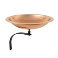 thumbnail image 1 of Achla BBHC-01T-WM Hammered Copper Birdbath with Wall Mount Bracket, Natural Patina, 1 of 1