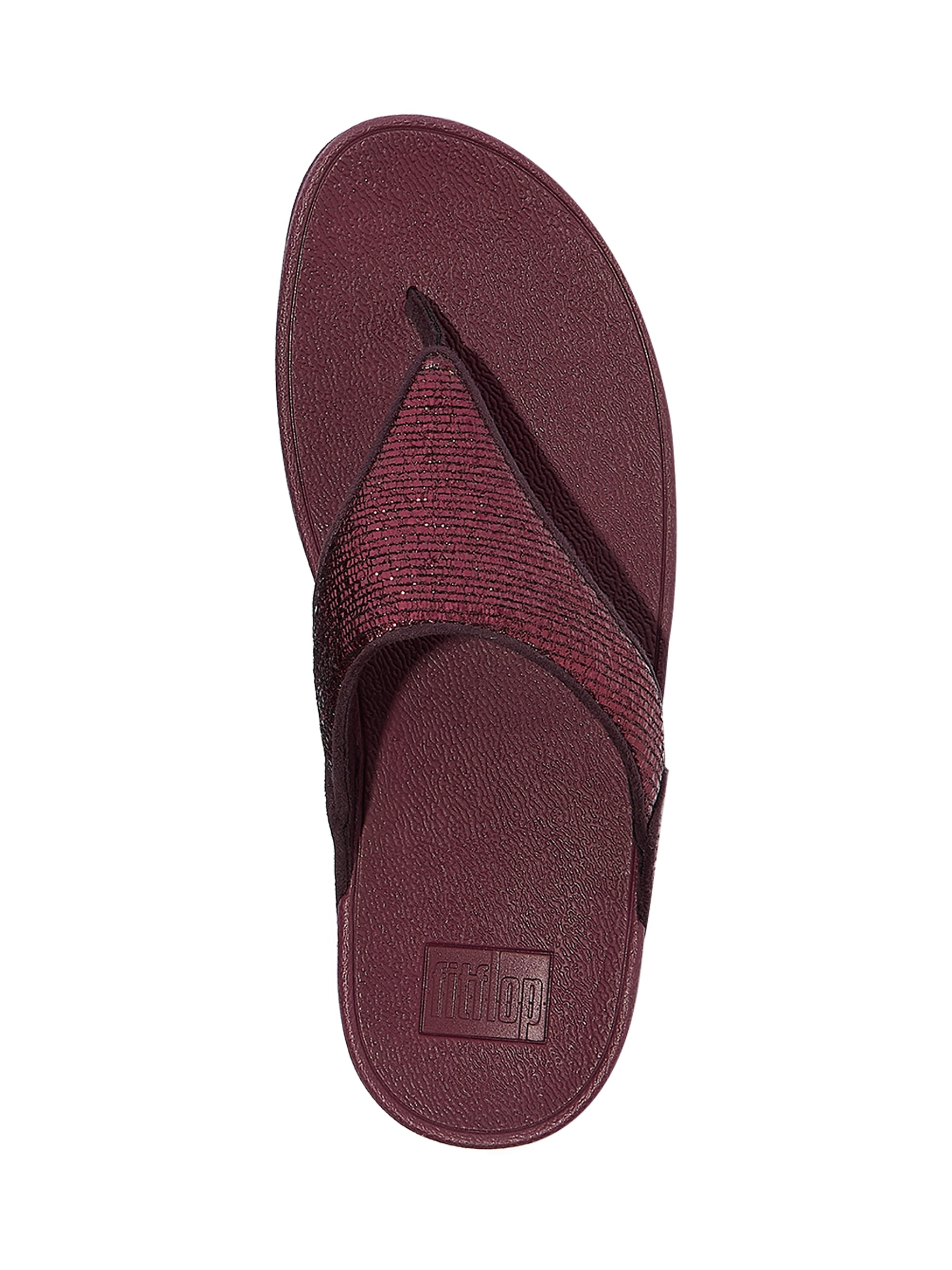 Fitflop Women's Lulu Crinkled-Shimmer Toe-Post Sandals