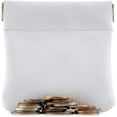 thumbnail image 7 of Nabob Leather Genuine Leather Squeeze Coin Purse, Coin Pouch Made IN U.S.A. Change Holder For Men/Woman Size 3.5 X 3.5 (White), 7 of 7