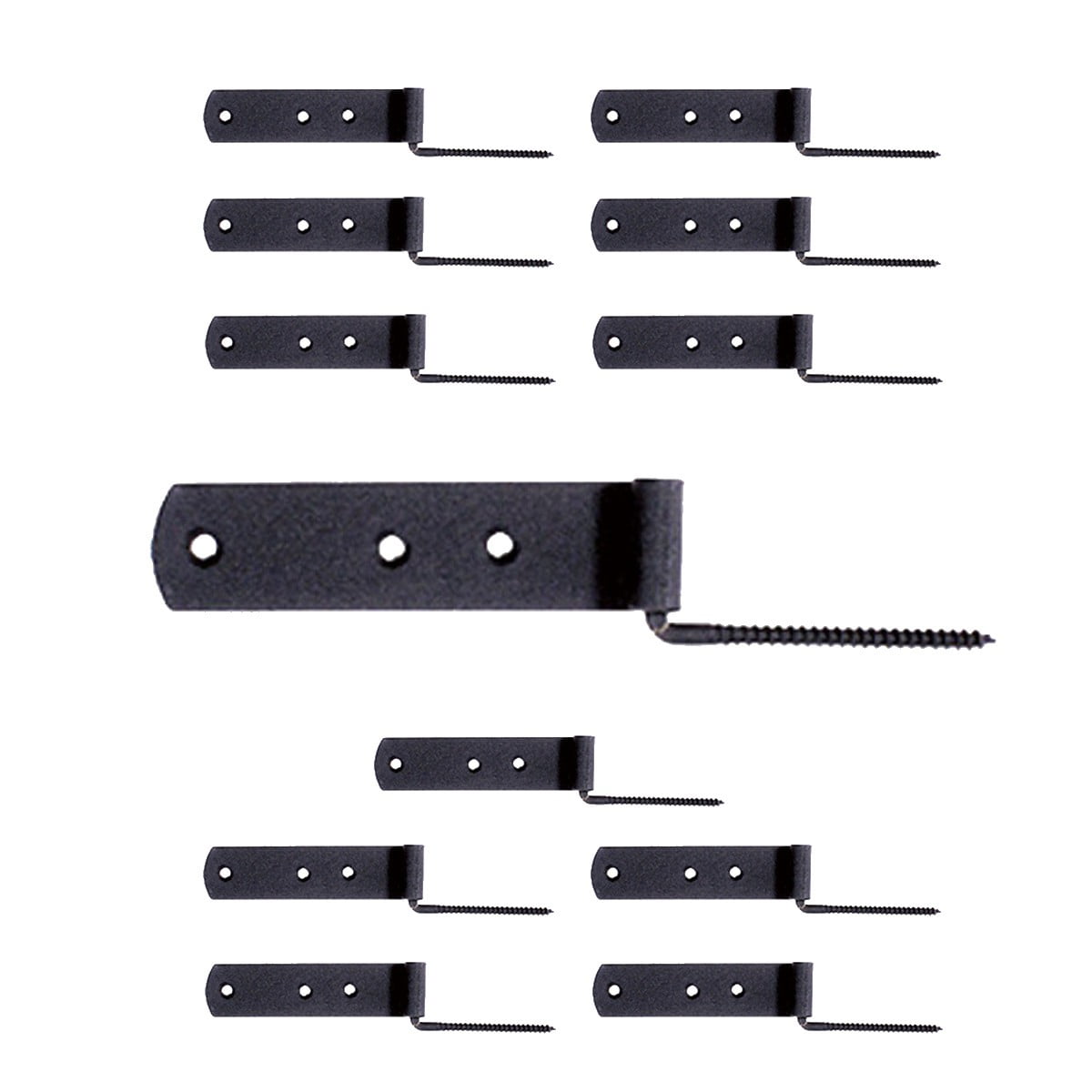 Shutter Strap Hinge Black Steel Galvanized Renovator's Supply