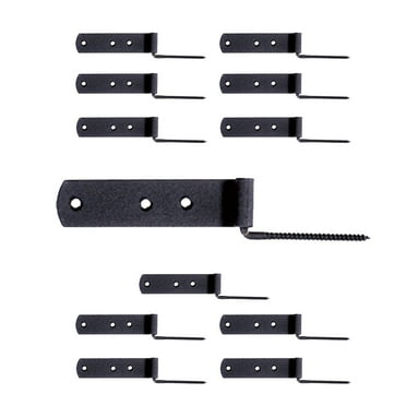 Shutter Strap Hinge Black Steel Galvanized Pack of 12 | Renovator's Supply