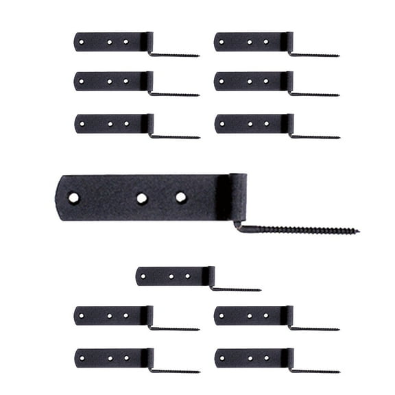 Renovators Supply Black Wrought Iron Shutter Strap Hinge 4 in Galvanized Gate Strap Hinges w/Screws