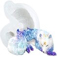 thumbnail image 1 of YWC-Sleeping Wolf Resin Silicone Mold Animal Epoxy Casting Kit Palm Size, 1 of 4