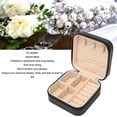 thumbnail image 3 of Mini Jewelry Travel Case, Jewelry Box Fine Polished PU Leather Lightweight  For Necklace For Rings, 3 of 8