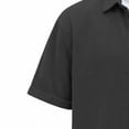 thumbnail image 6 of Yertdoel Men's Button Down Shirts Solid Color Short Sleeve Lapel Neck Shirt Soft Comfortable Breathable Outdoor Cycling Hiking Summer Casual Tops, 6 of 6